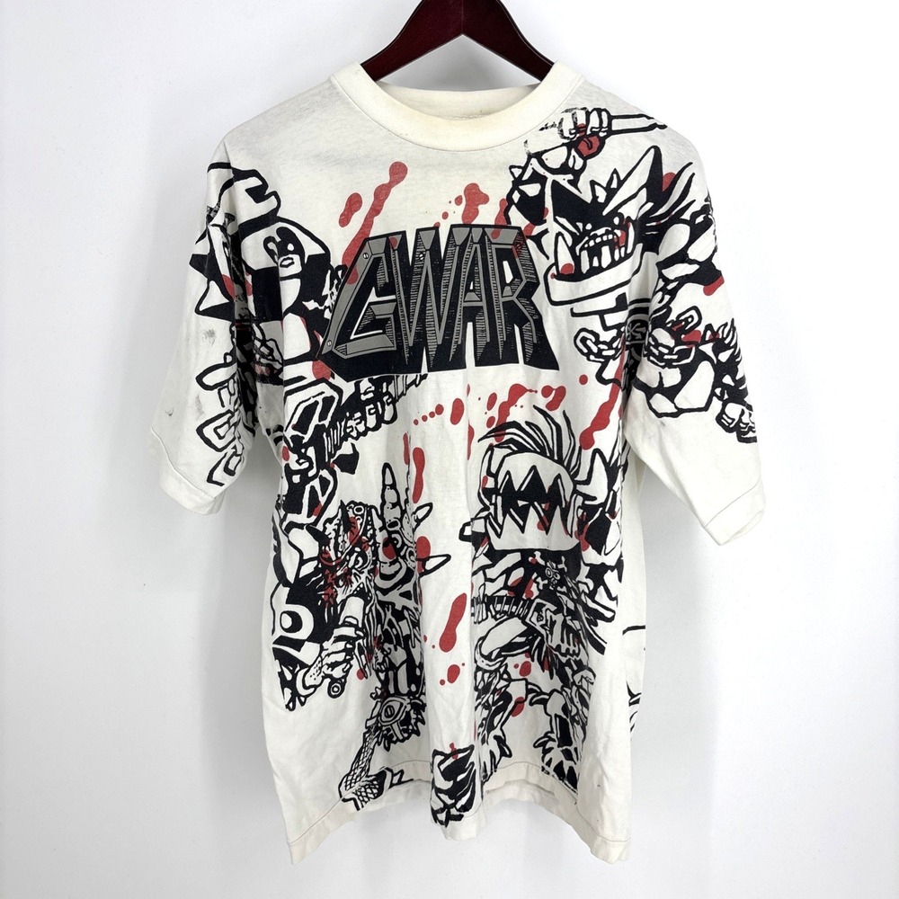 GWAR All Over Print Shirt Vintage Size XL Authentic Metal Band Tee
